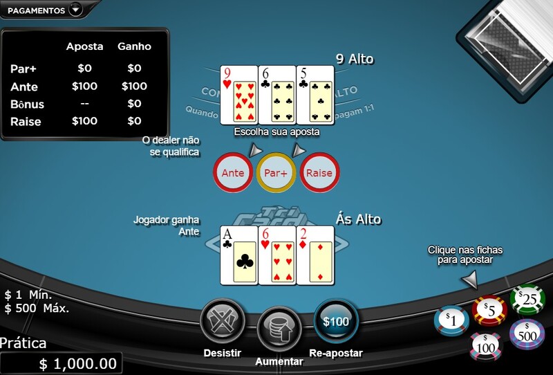 ganhar classic tri card poker