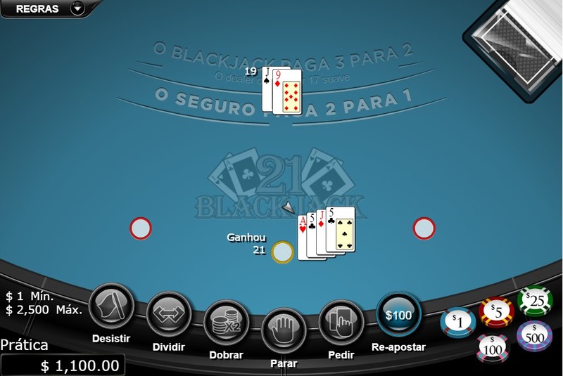 Como jogar 21 (Blackjack) 