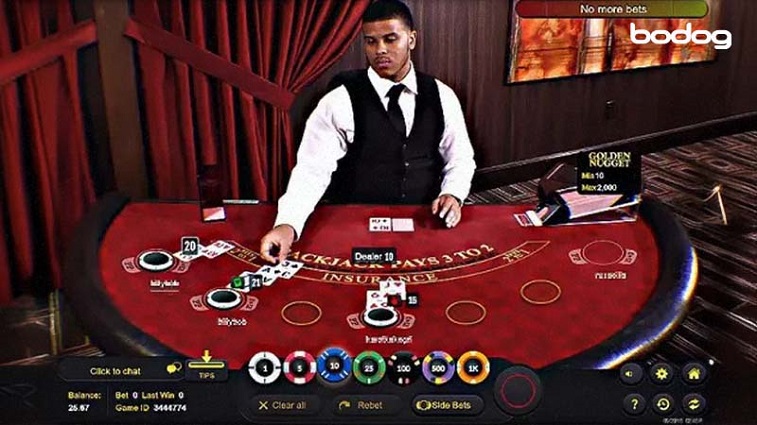 Cómo se baraja en el blackjack online en vivo