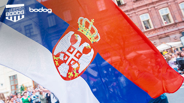 Bandeira Serbia PT