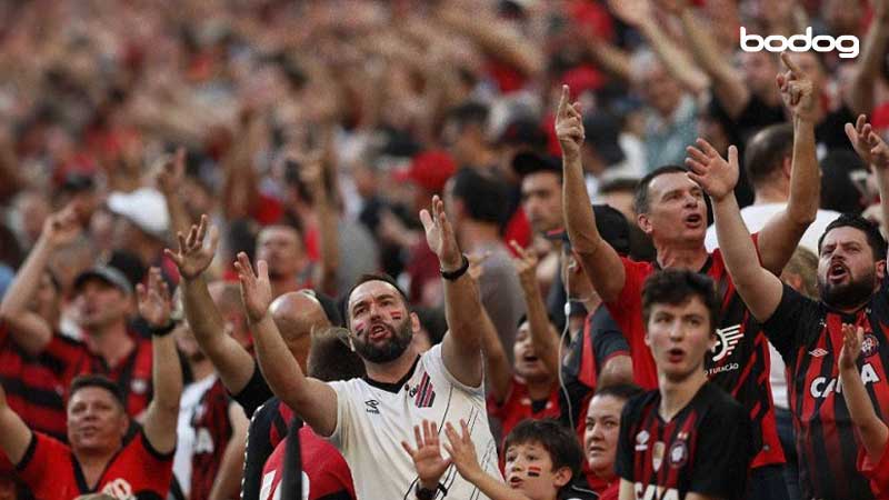 PR - CURITIBA - 07/12/2023 - COPA DO BRASIL 2023, ATHLETICO-PR X FLAMENGO -  Flamengo player Gabi celebrates his goal during a match against  Athletico-PR at the Arena da Baixada stadium for