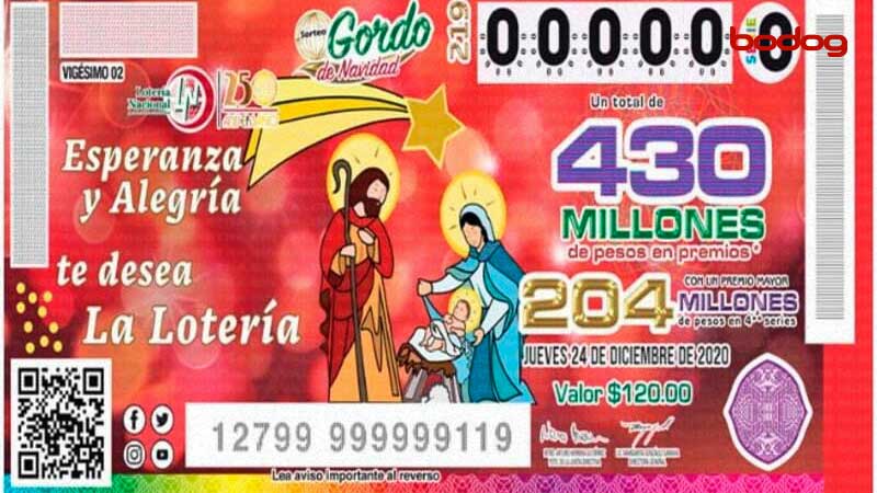 ticket loteria navidad