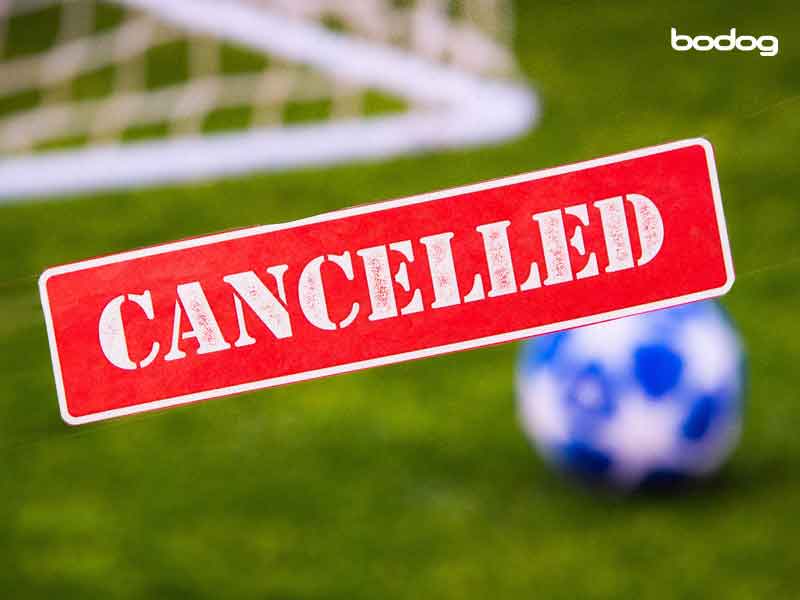 partida futebol cancelada