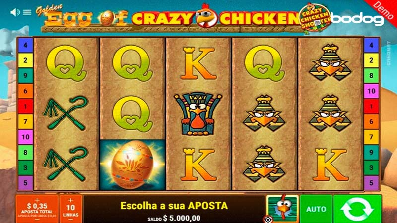 Jogue Golden Egg of Crazy Chicken por Dinheiro