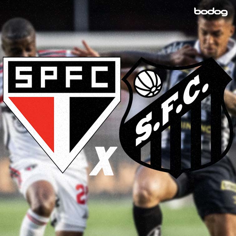 Santos x São Paulo para apostar em futebol