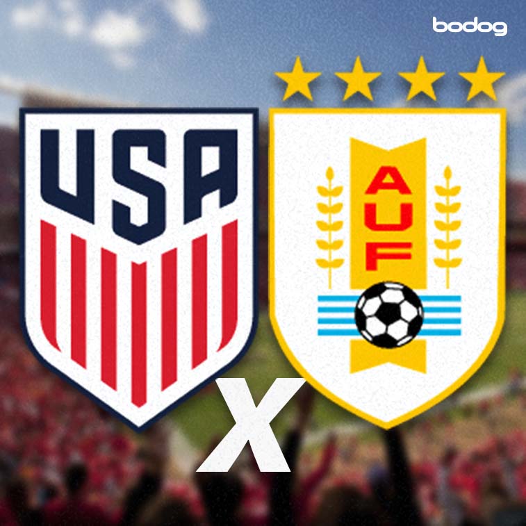 Aposte com a Bodog em Estados Unidos x Uruguai na Copa América