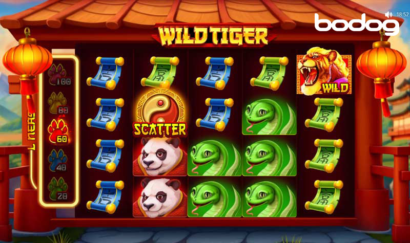 Wild Tiger ofrece varias opciones apuestas lineas