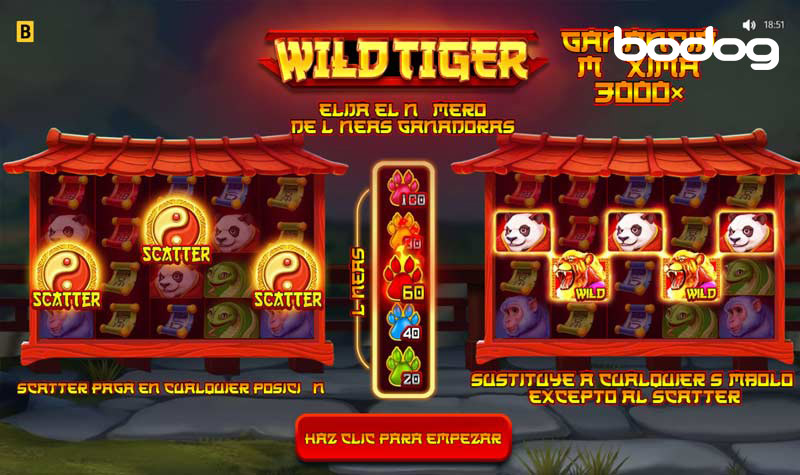 Recursos Wild Tiger