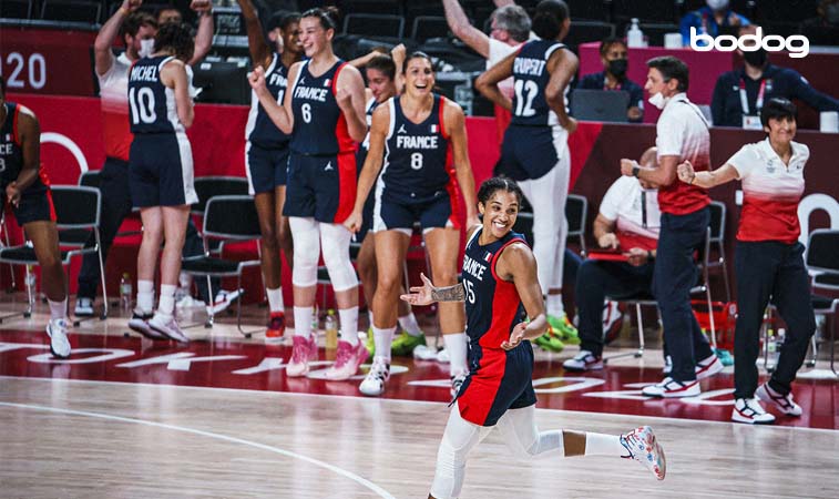 brilho da seleção feminina francesa de basquete