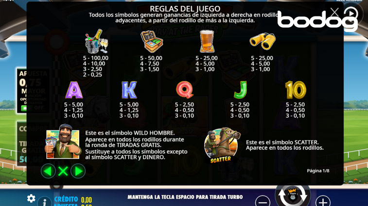 Reglas juego Big Bass Day at the Races