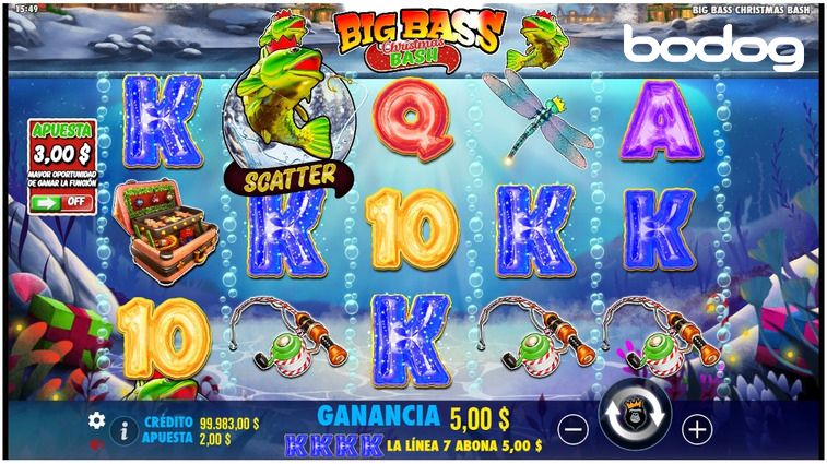 Big Bass Christmas Bash jugando el juego